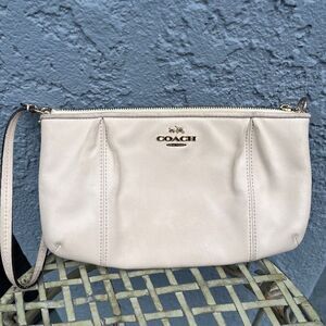 Coach Wrislet in off white Colette small leather clutch designer